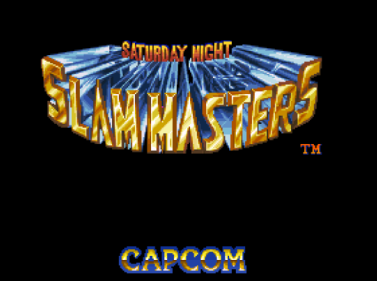 Saturday Night Slam Masters Title Screen